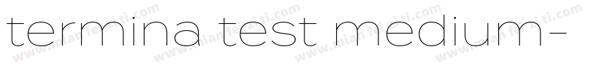 termina test medium字体转换
